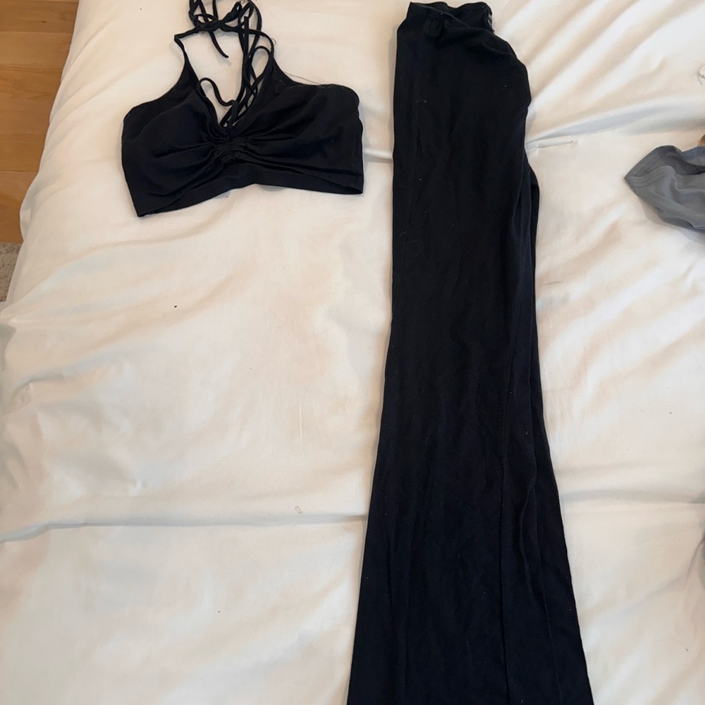 Elegant Black Women's Summer Set